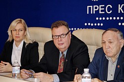 Agafonikov at the press conference